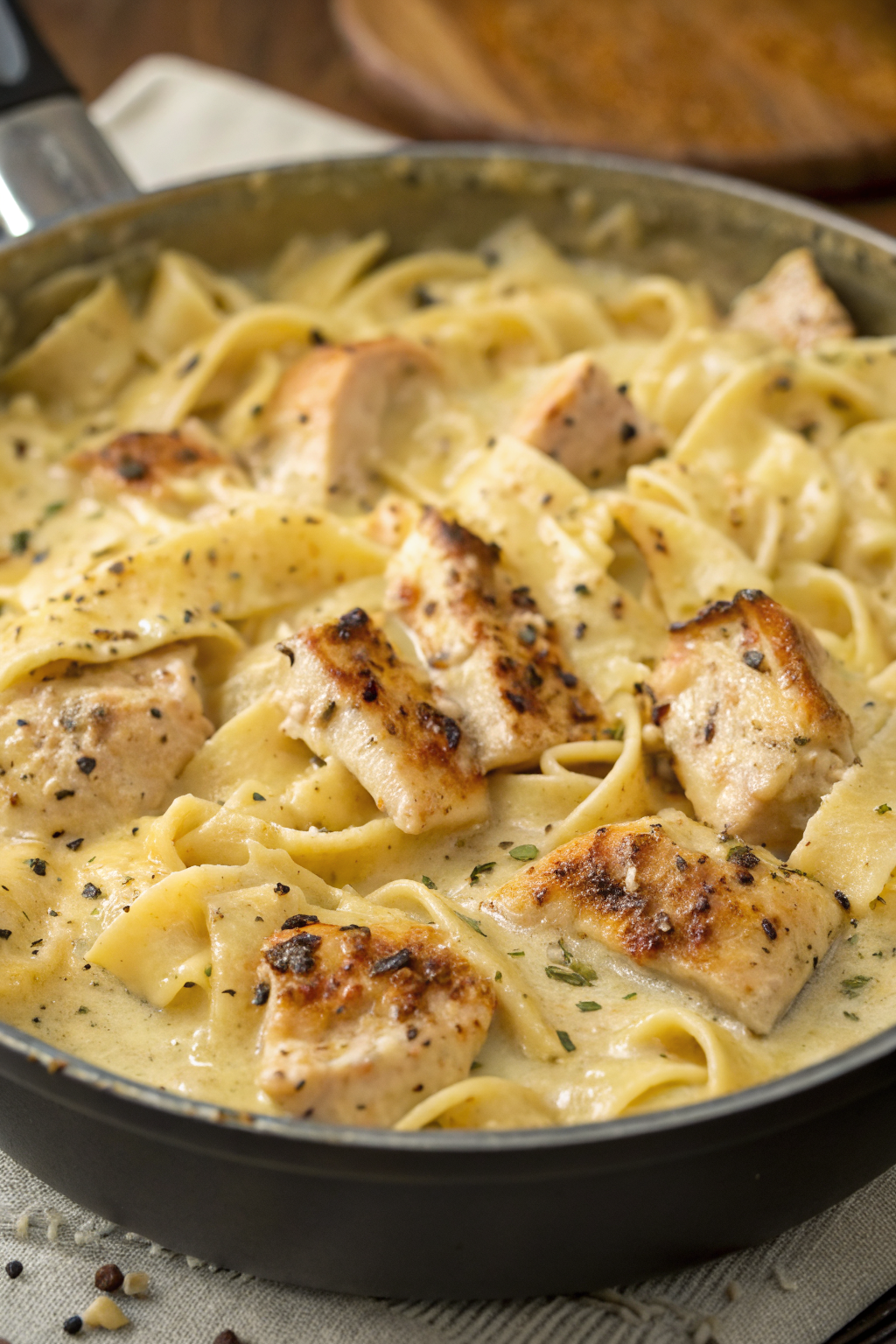 Creamy Chicken Garlic Parmesan Pasta Recipe