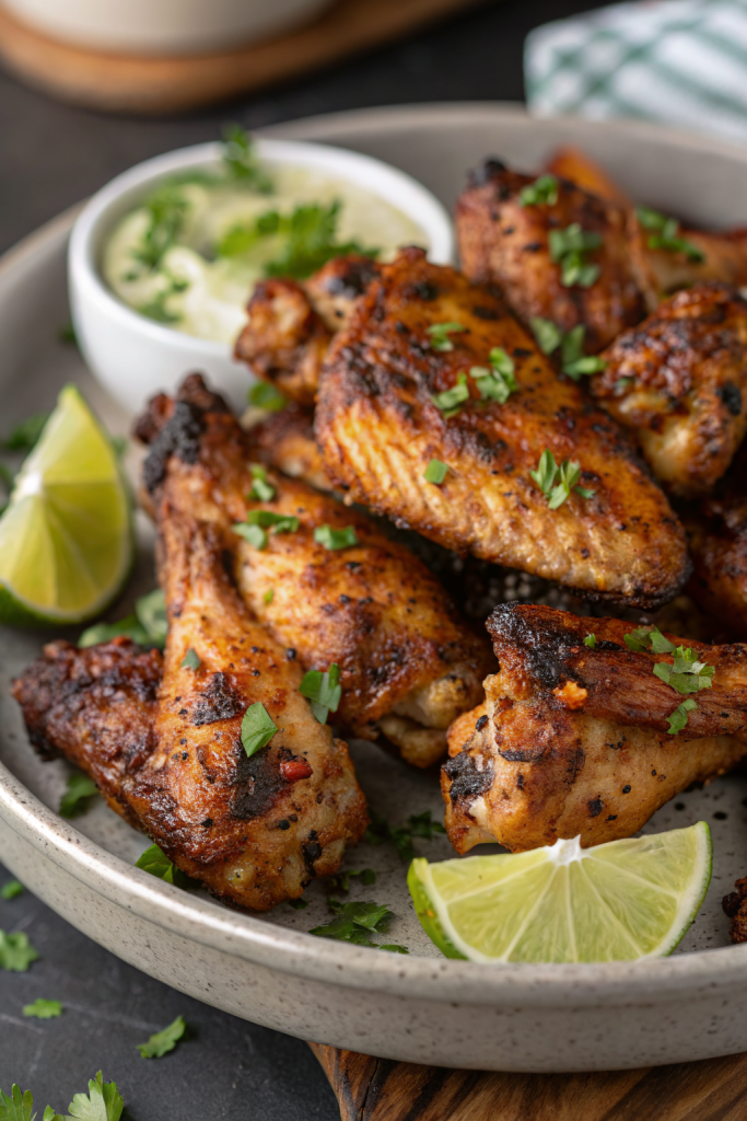 Crispy Cilantro Lime Chicken Wings Recipe