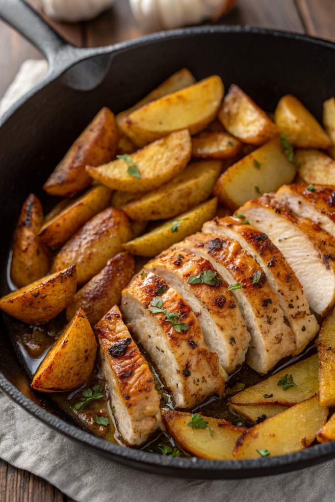 Garlic Butter Chicken and Potato Recipe