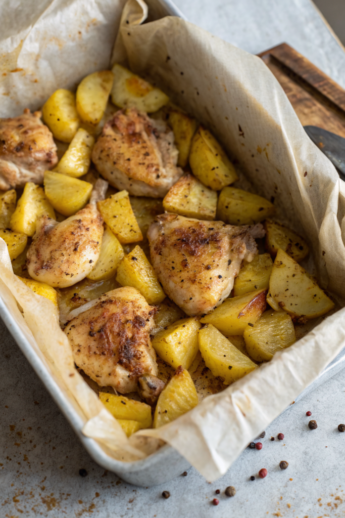 Greek Lemon Chicken With Potatoes Recipe