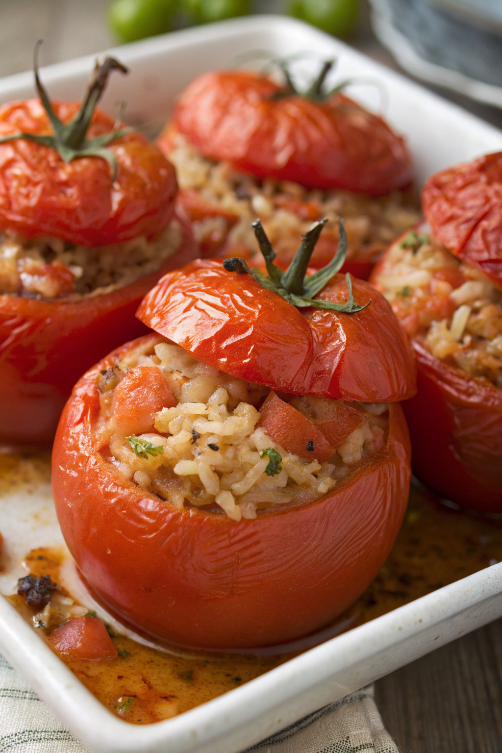 Greek Stuffed Tomatoes Recipe