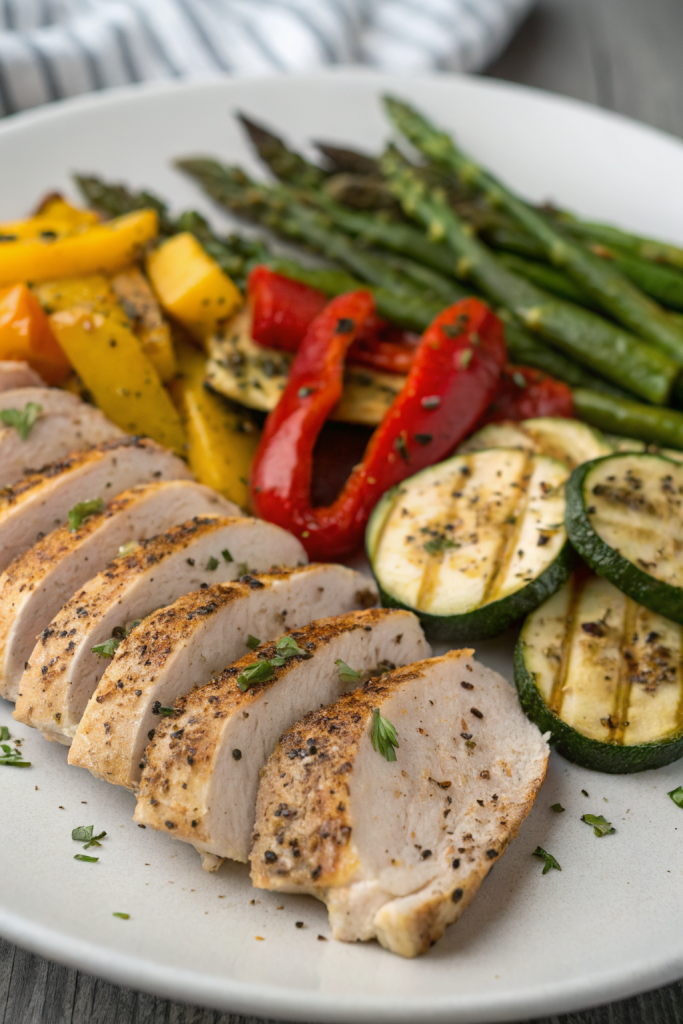 Grilled Garlic Herb Chicken and Veggies
