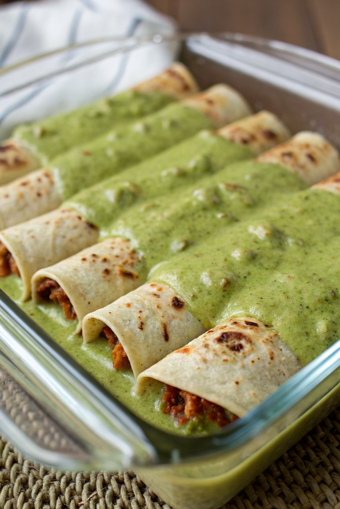 Hatch Green Chile Enchiladas Recipe