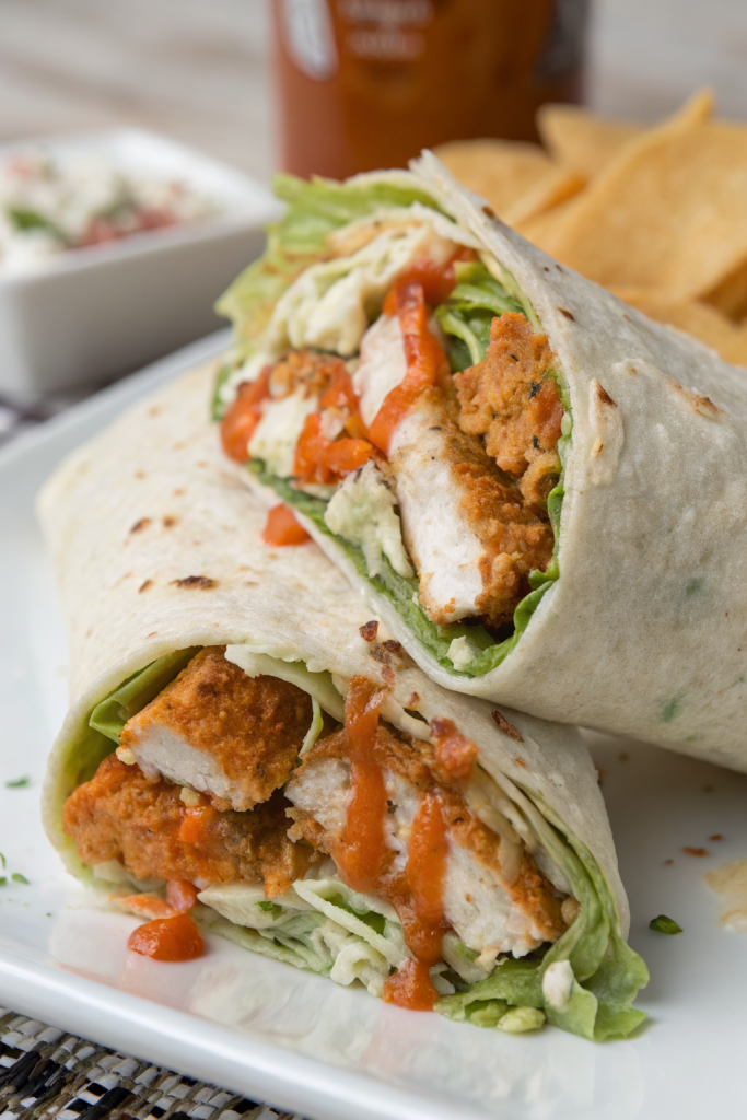 Hot Honey Buffalo Chicken Wraps Recipe