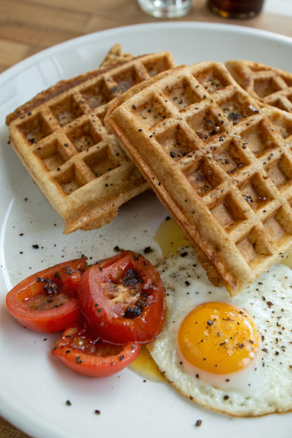 Keto Cheddar Zucchini Waffles Recipe