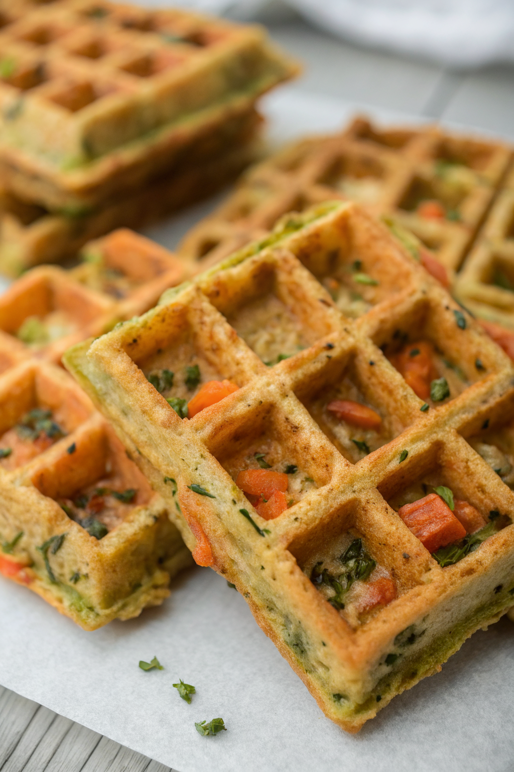 Keto Vegetable Waffles Recipe