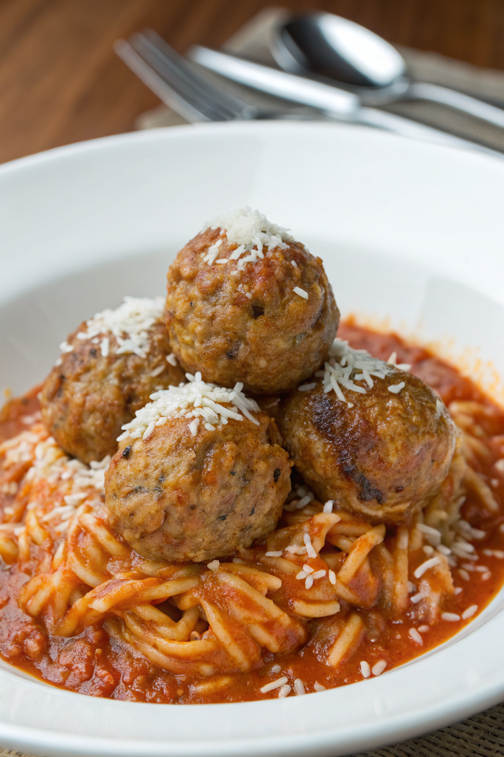 Lemon Thyme Meatballs with Pumpkin Orzo Recipe
