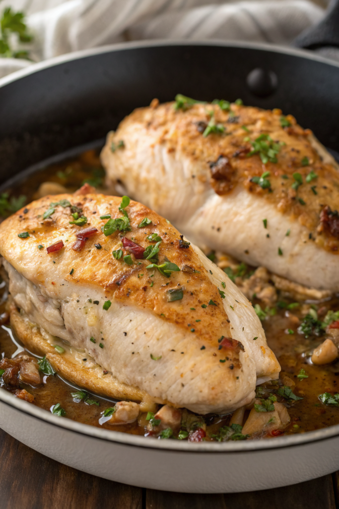 Mushroom Stuffed Chicken Breast Recipe