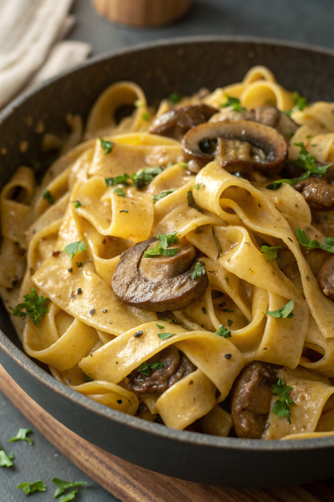 Mushroom and Seitan Stroganoff Recipe