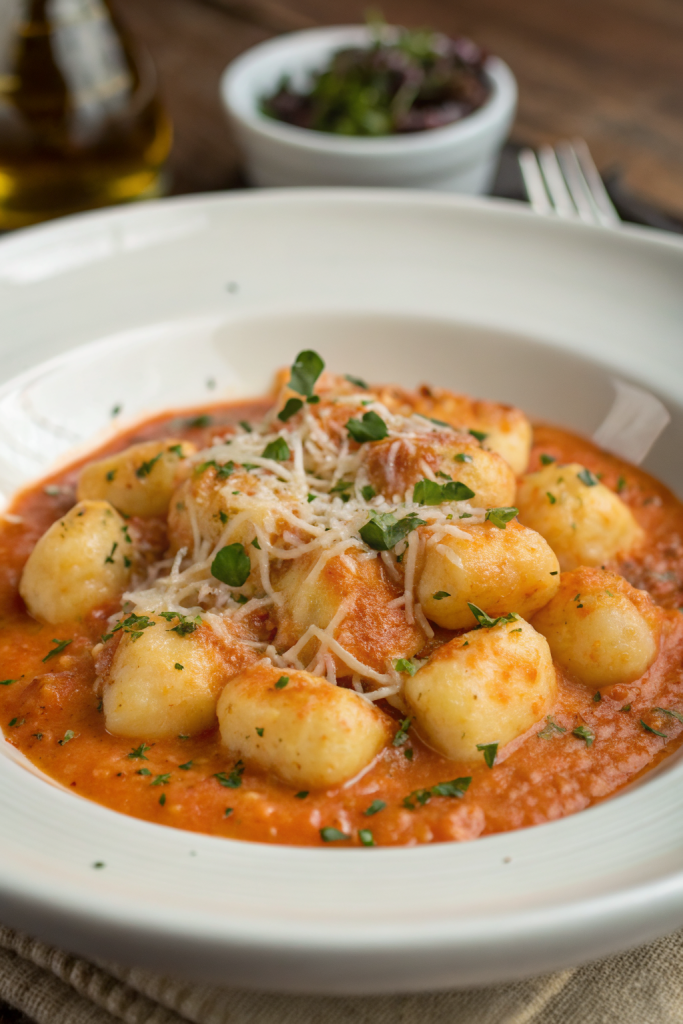Pumpkin Gnocchi with Spinach and Sausage Recipe