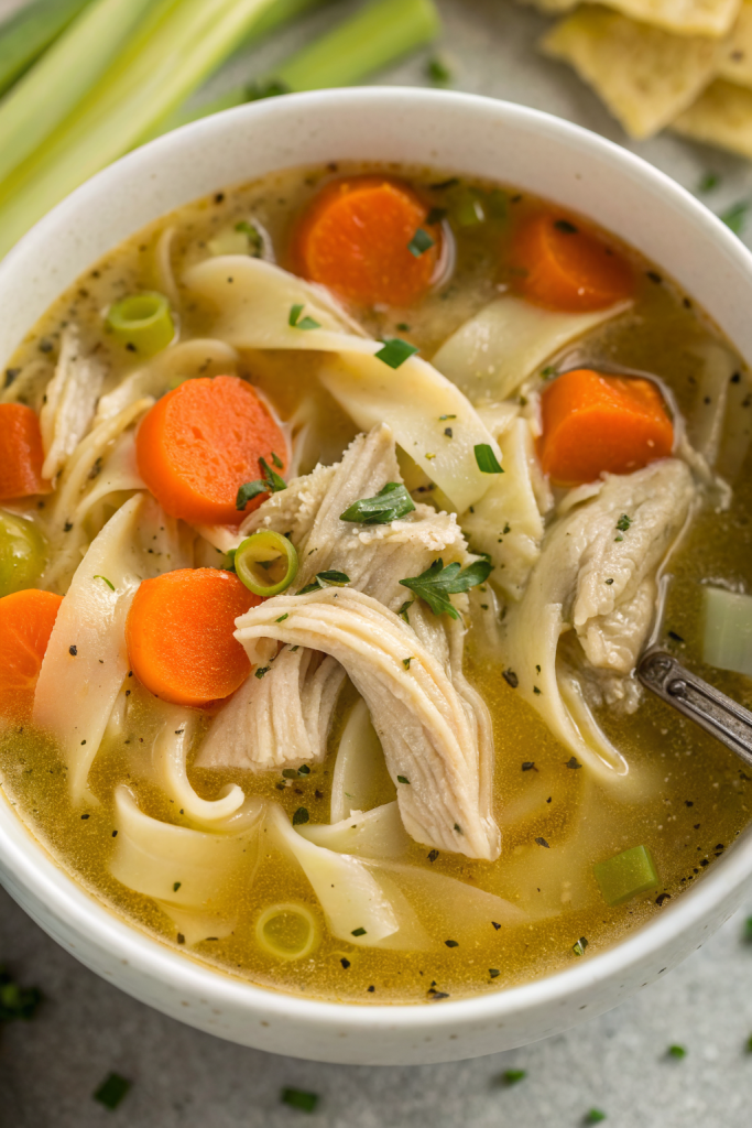 Rotisserie Chicken Noodle Soup Recipe