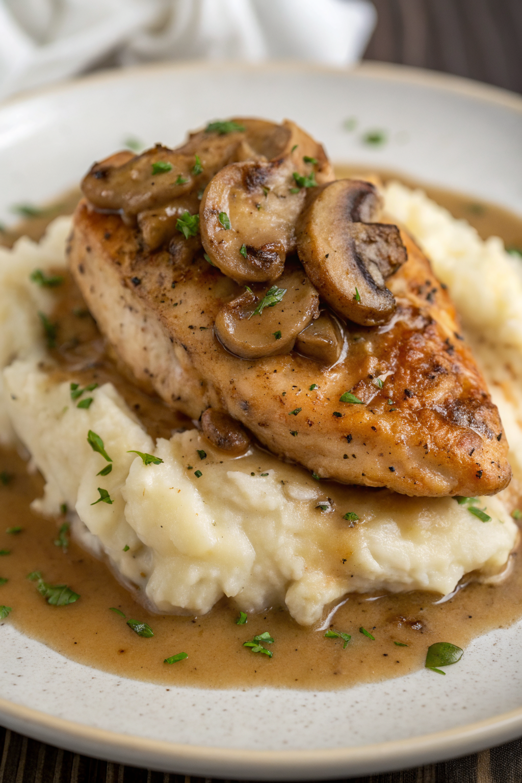 Skillet Chicken With Mushroom Gravy Recipe