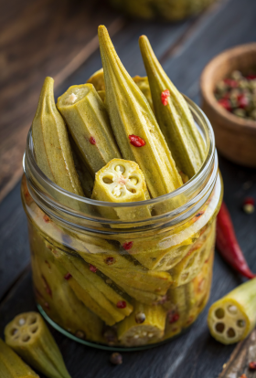 Spicy Pickled Okra Recipe