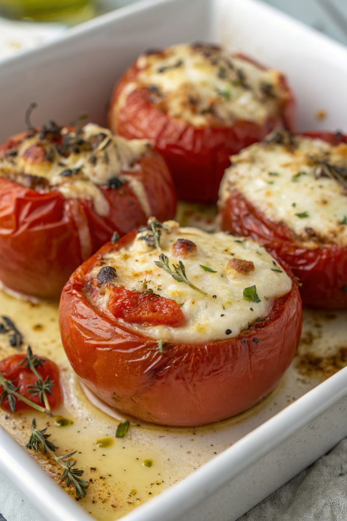 Tasty Baked Tomatoes with Cheese Recipe