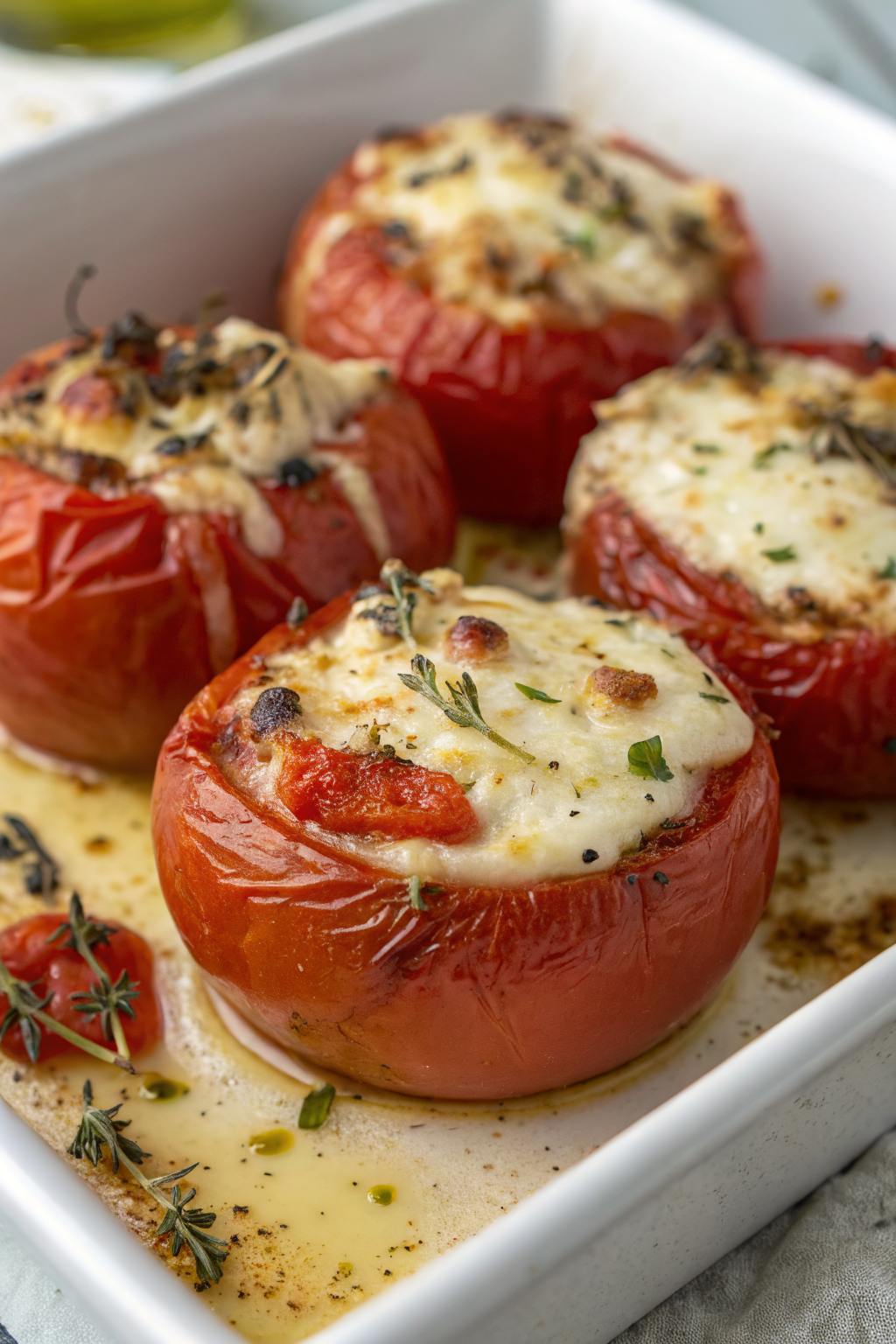 Tasty Baked Tomatoes with Cheese Recipe