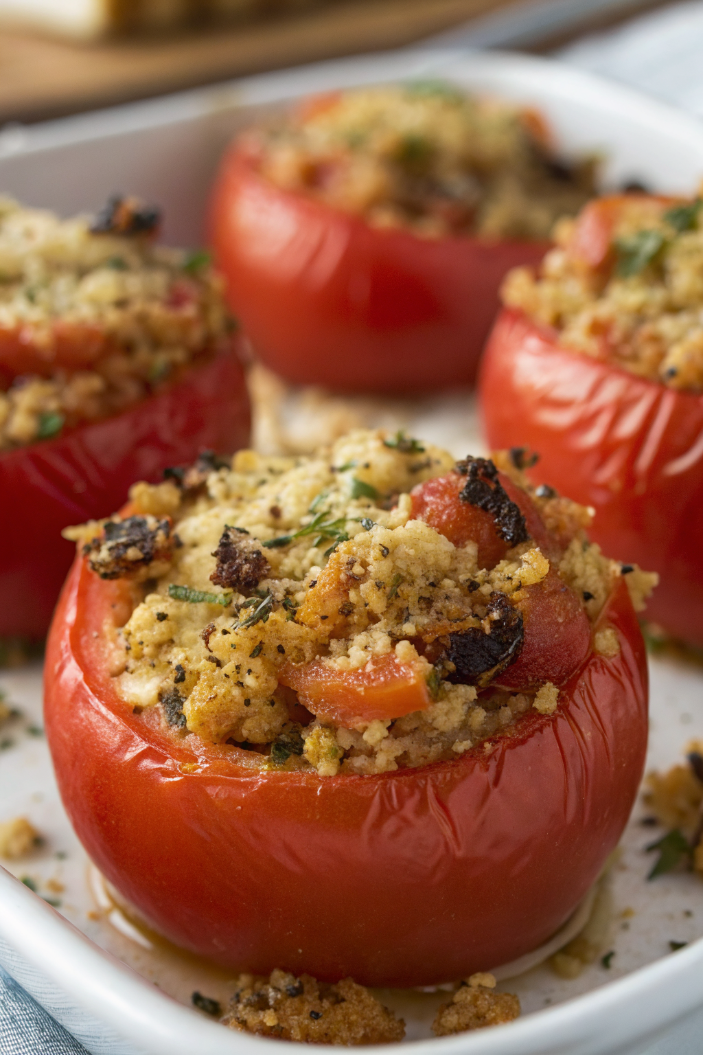 Tomatoes with Breadcrumbs and Herbs Recipe