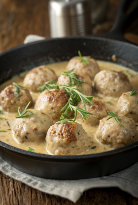 Turkey Meatballs in Pumpkin Sage Sauce Recipe