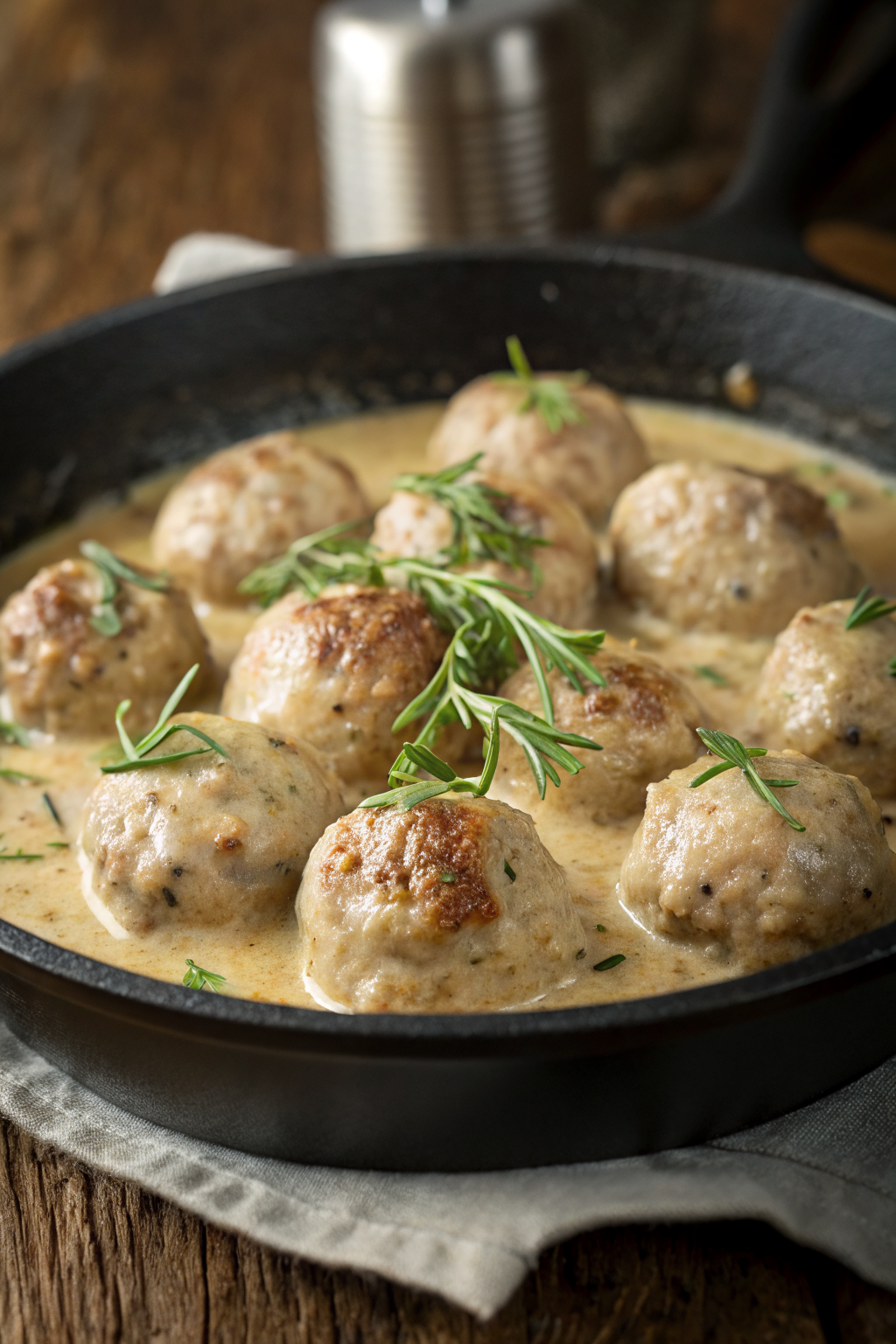 Turkey Meatballs in Pumpkin Sage Sauce Recipe