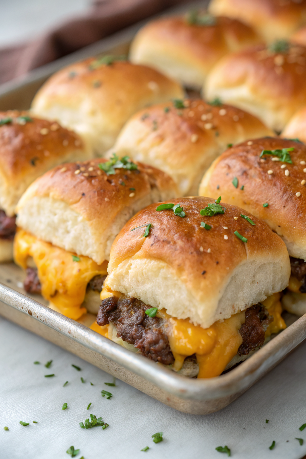 Classic Cheeseburger Game Day Sliders Recipe
