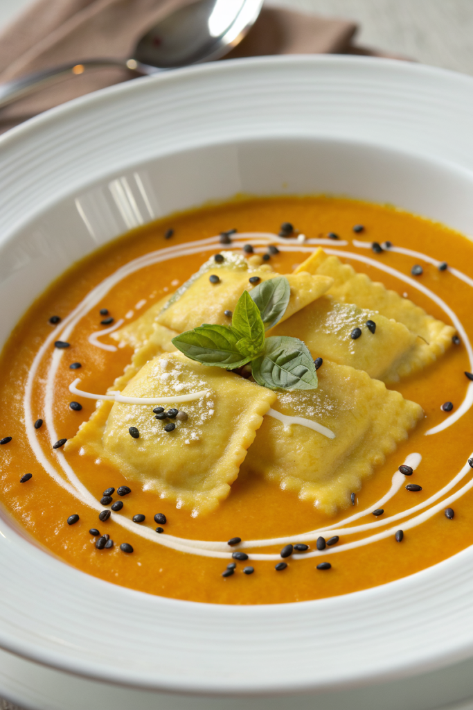 Creamy Butternut Ravioli Soup Recipe