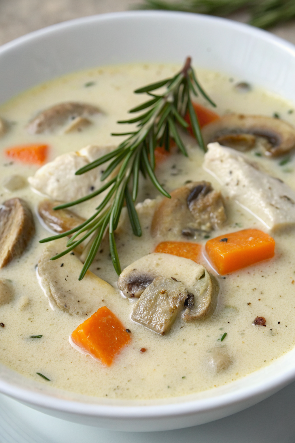 Creamy Chicken And Mushroom Soup Recipe
