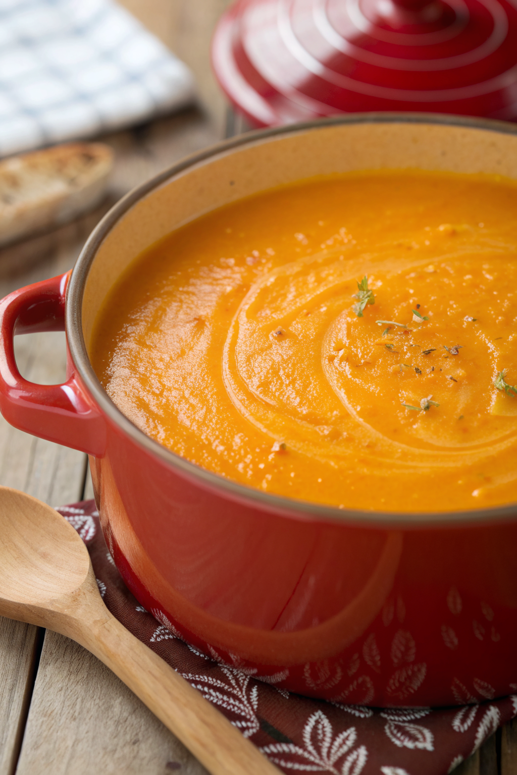 Creamy Roasted Pumpkin Sweet Potato Soup Recipe