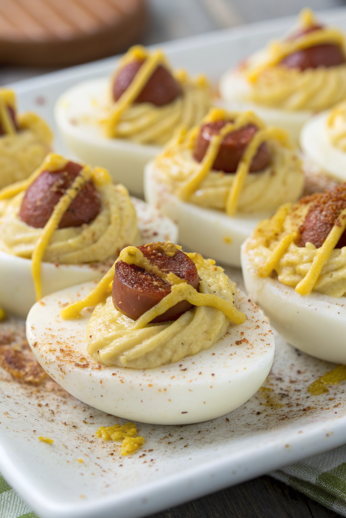 Deviled Eggs Hot Dogs Recipe