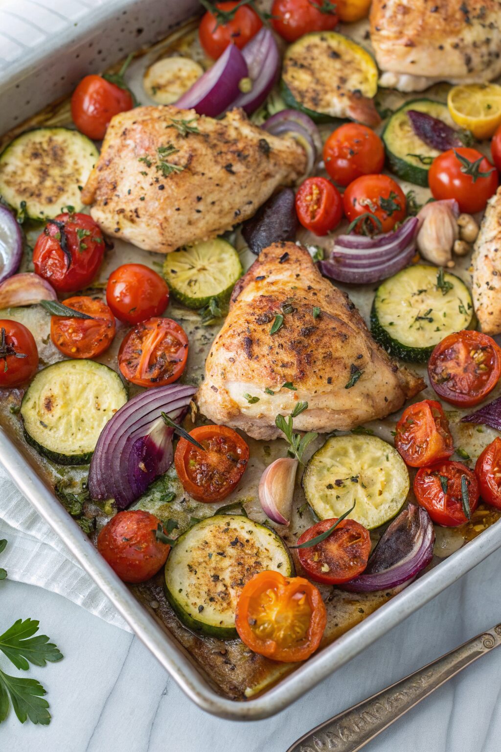 Greek Sheet Pan Chicken Recipe
