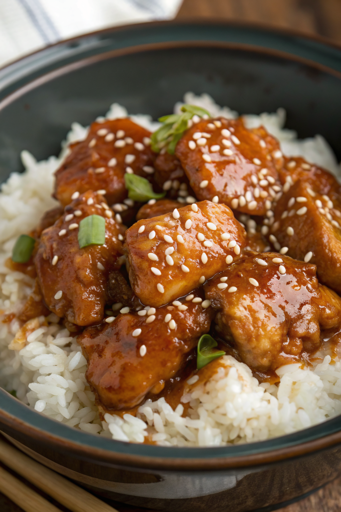 Honey Garlic Slow Cooker Chicken Thighs Recipe