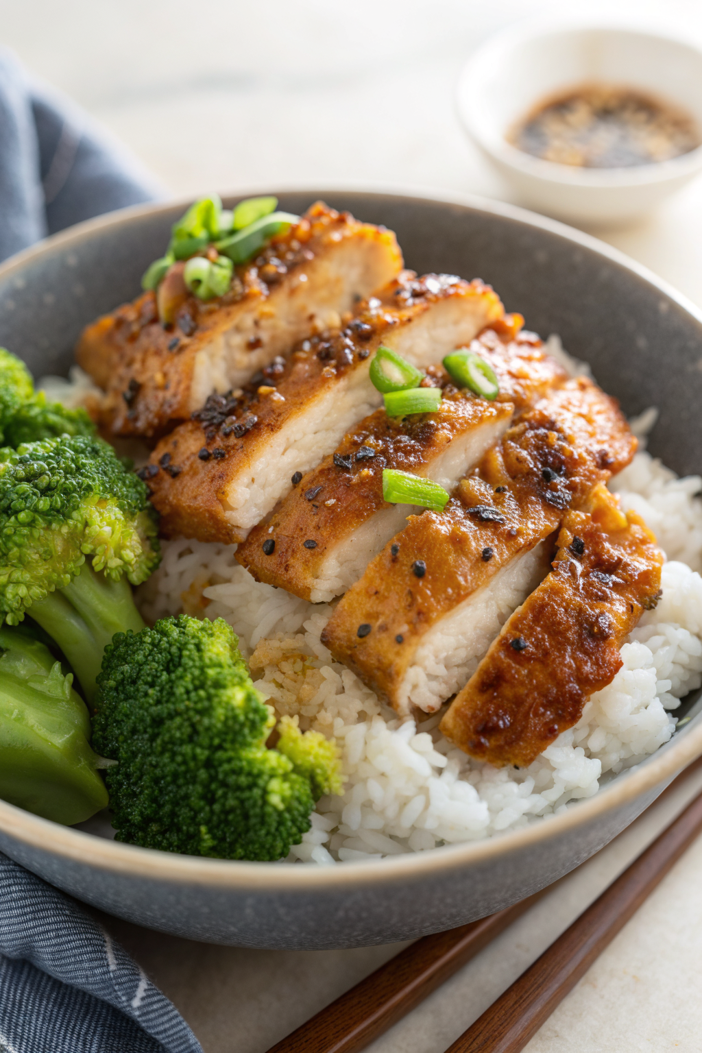 Pan Fried Korean Soy Garlic Chicken Thighs Recipe