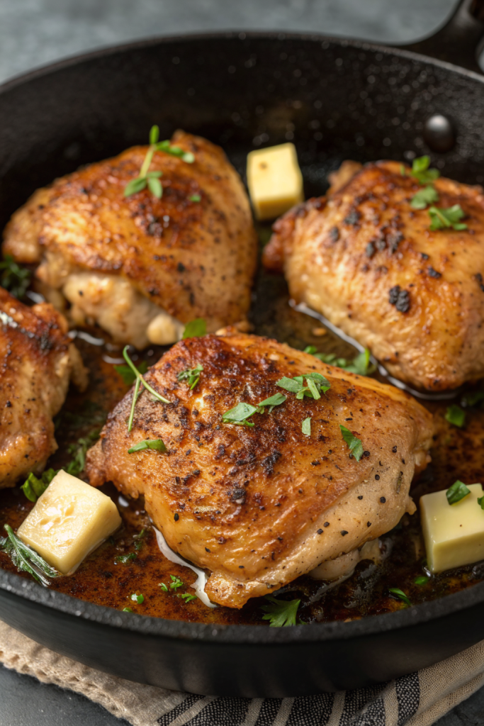 Pan Seared Chicken Thighs Recipe