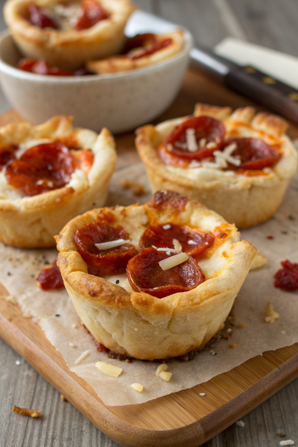 Pepperoni Pizza Muffins Recipe