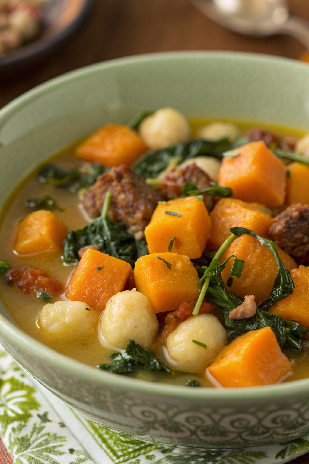 Savory Butternut Squash Gnocchi Soup Recipe