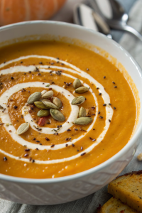 Spicy Butternut Squash Sweet Potato Soup Recipe