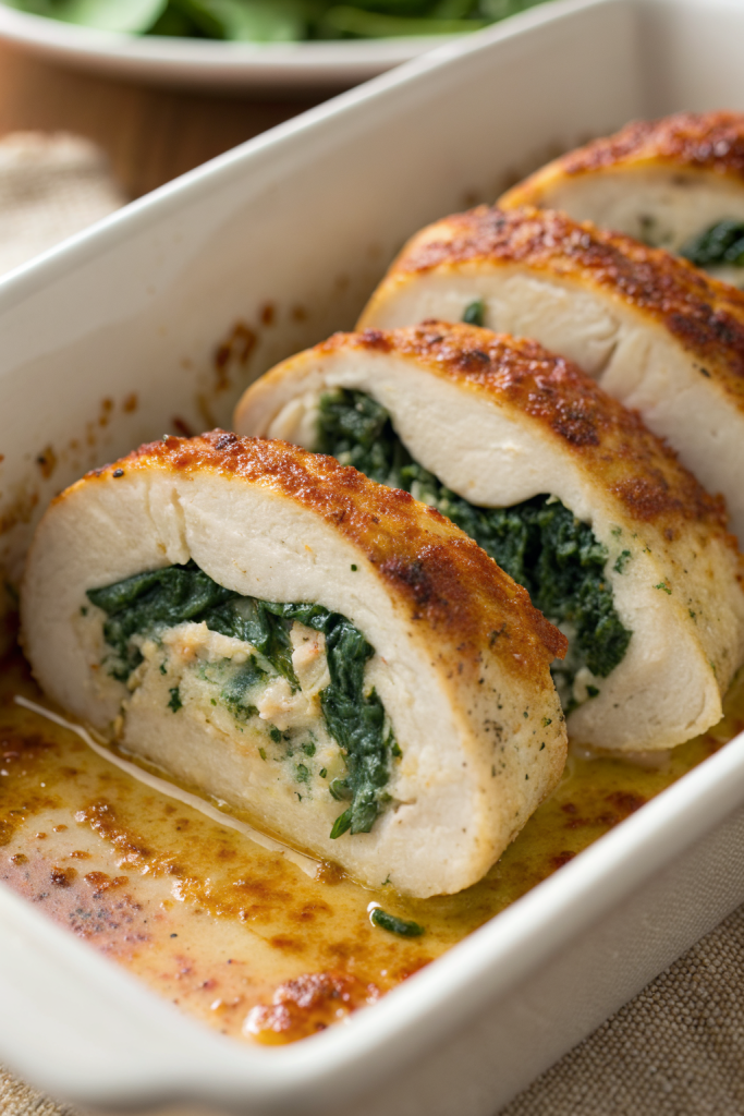 Spinach Stuffed Chicken Breasts Recipe