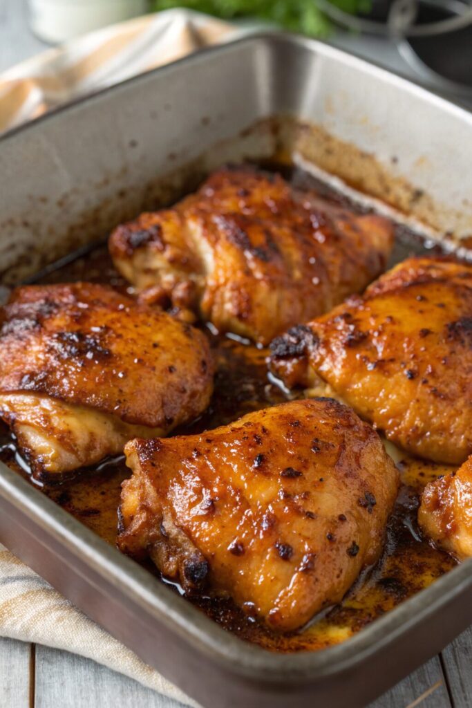 Sweet Spicy Glazed Chicken Thighs Recipe