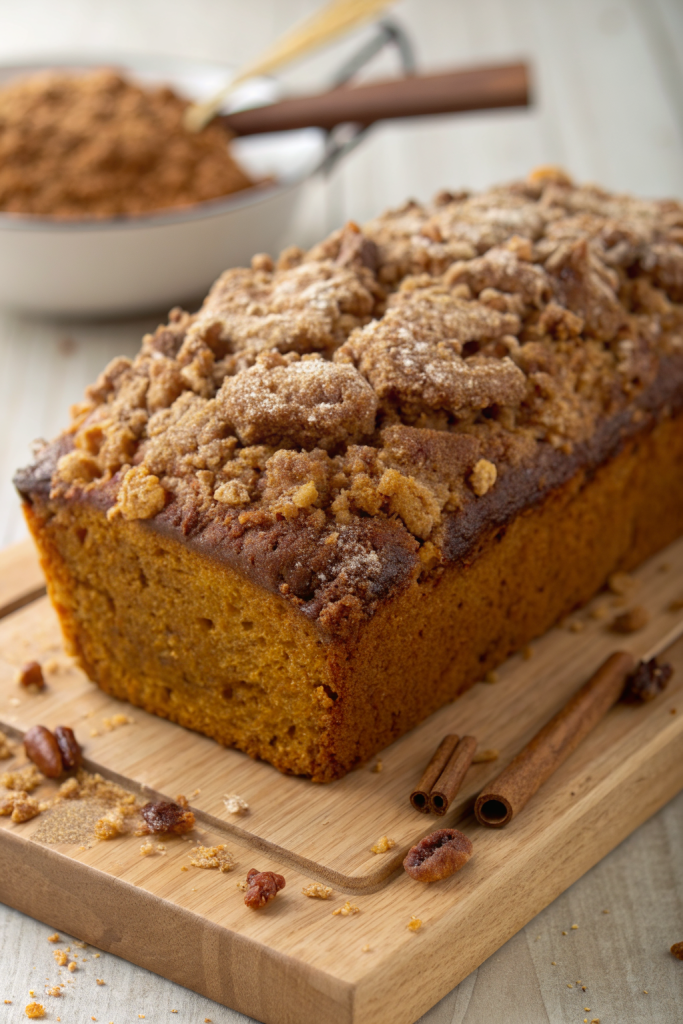 Banana Pumpkin Bread with Streusel Topping