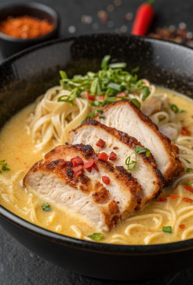 Creamy Garlic Chicken Ramen Recipe