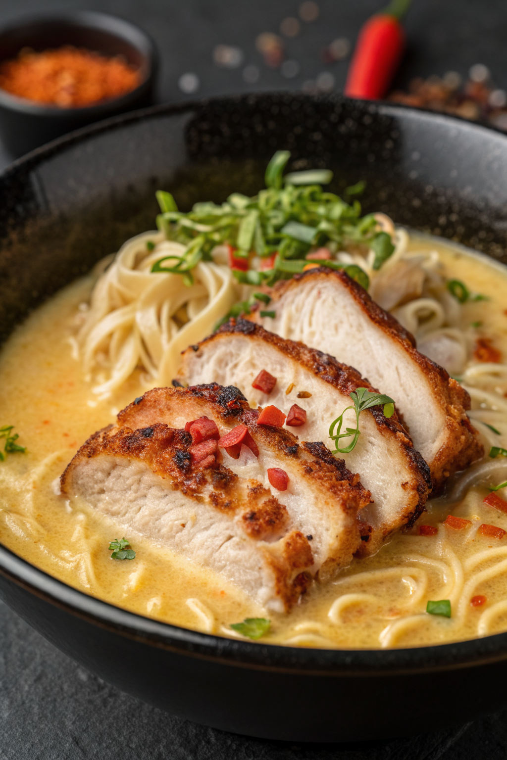 Creamy Garlic Chicken Ramen Recipe