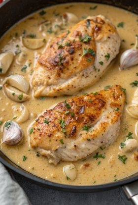 Creamy Garlic Chicken Recipe