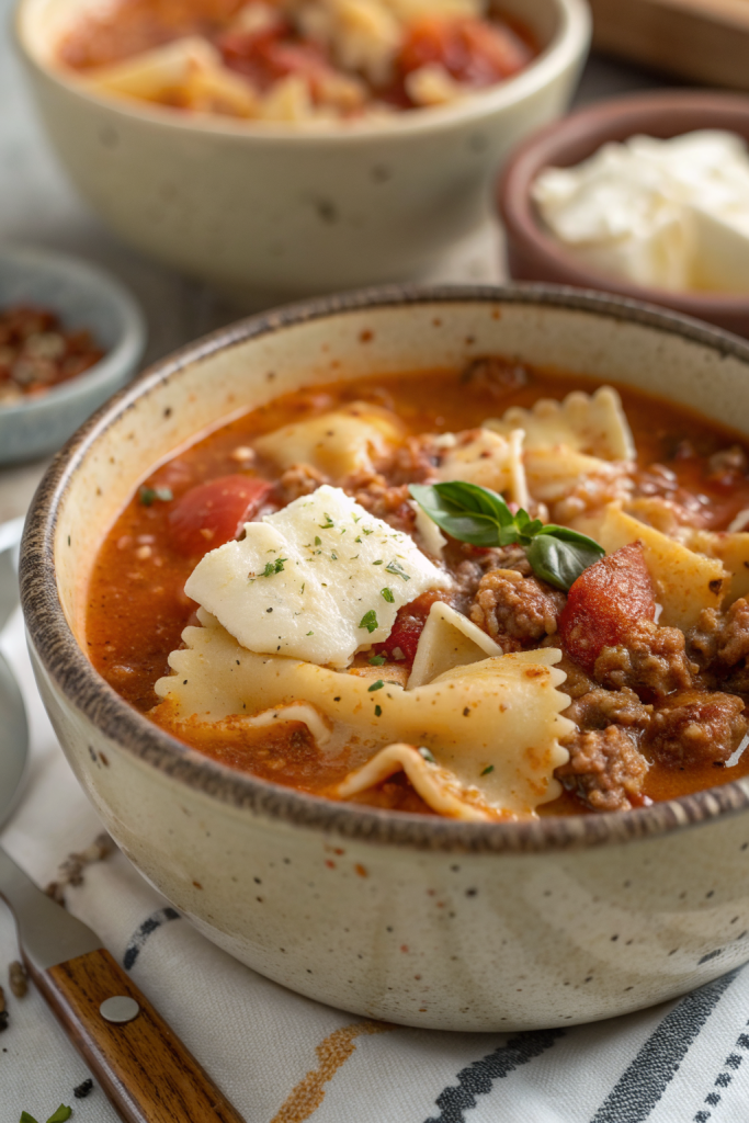 Creamy Lasagna Soup Recipe