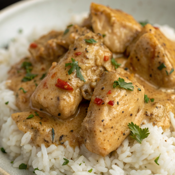 Creamy Smothered Chicken and Rice Recipe