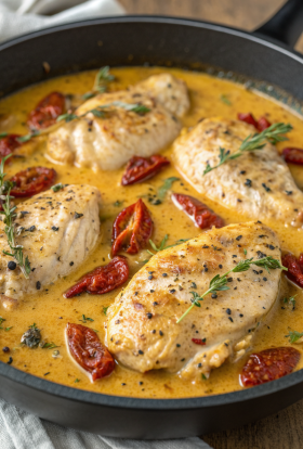Creamy Sun-Dried Tomato Chicken Recipe