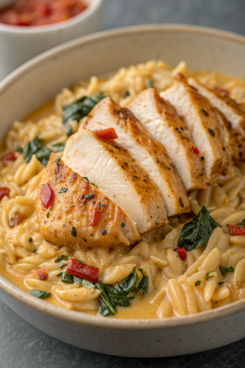 Creamy Tuscan Chicken Orzo Recipe
