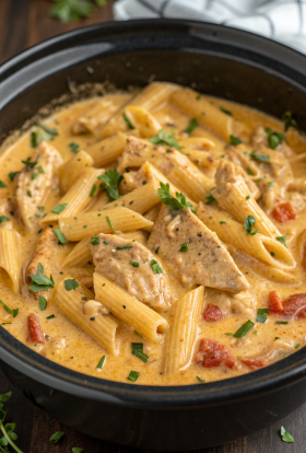 Crock Pot Creamy Cajun Chicken Pasta Recipe