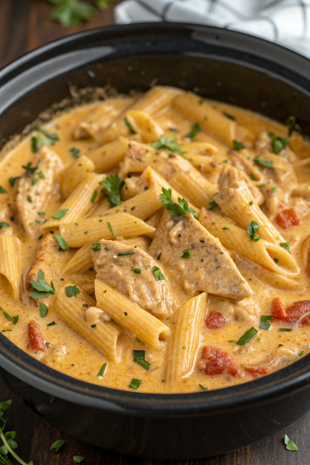 Crock Pot Creamy Cajun Chicken Pasta Recipe