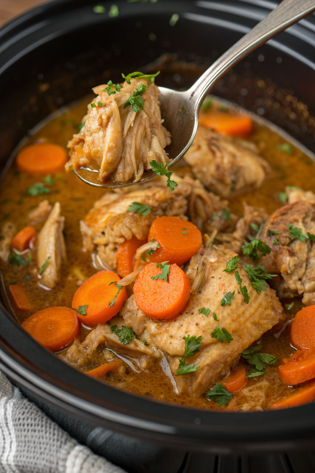Crockpot Chicken Thigh Pot Roast Recipe