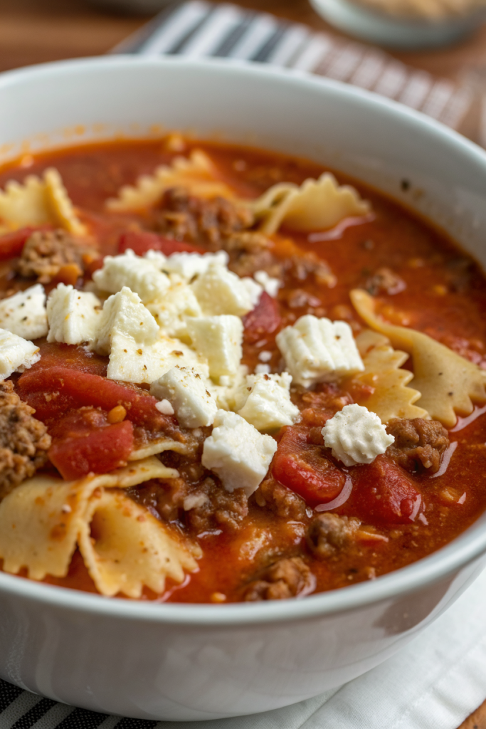 Crockpot Lasagna Soup Recipe
