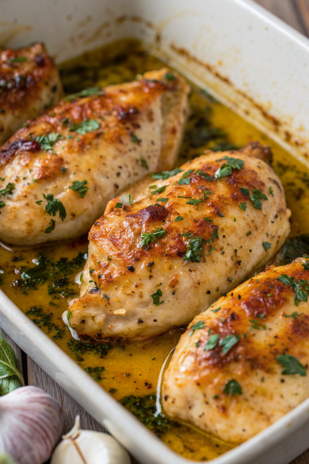 Garlic Butter Baked Chicken Breast Recipe