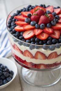 How to Make No-Bake Red White Blue Trifle